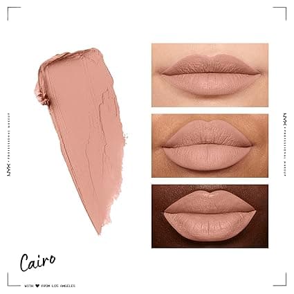 Product image 3 of NYX PROFESSIONAL MAKEUP Soft Matte Lip Cream, Lightweight Liquid Lipstick - Cairo (Matte Pure Nude)