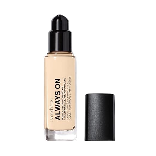 Smashbox Always On Skin-Balancing Foundation with Hyaluronic Acid | Medium-To-Full Coverage | Hydrating + Long Lasting, 1 Fl Oz